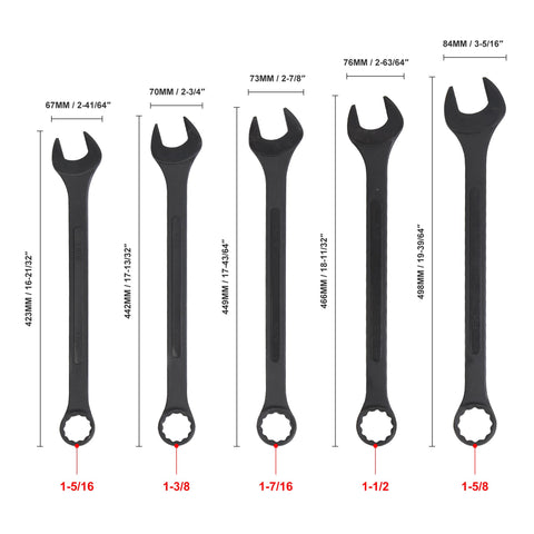 WINMAX jumbo wrench 1-3-8 open end reaches tight spaces with strong torque.