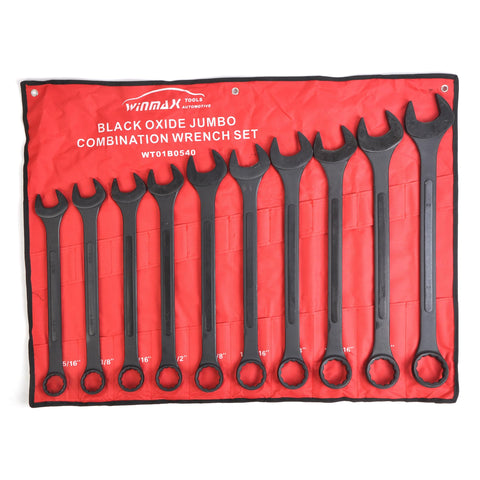WINMAX jumbo wrench 1-5-16 open end for secure grip on heavy fasteners.