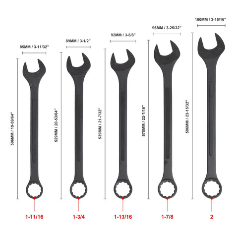 WINMAX jumbo wrench 1-7-16 open end helps access awkward bolts confidently.