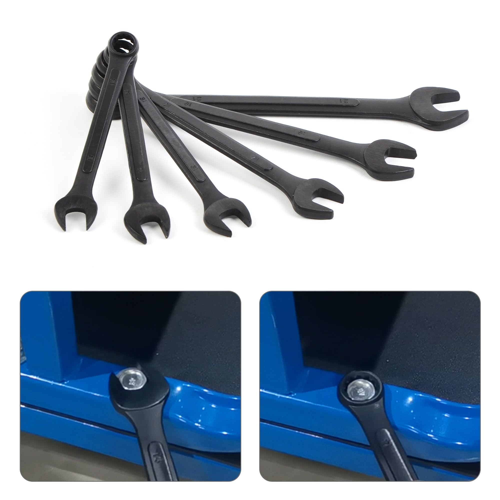 WINMAX laser-etched sizes on black oxide finish for quick identification