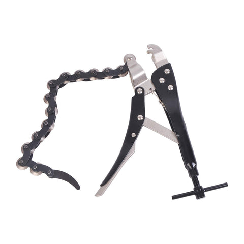 WINMAX Tools Exhaust Pipe Cutter with multi-wheel grip for precise pipe clamping