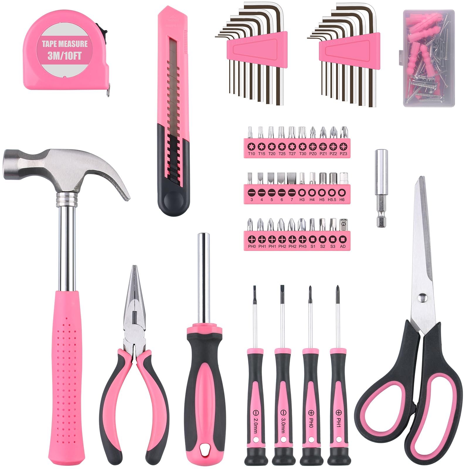 WINNER pink measuring tape helps accurate DIY measurements
