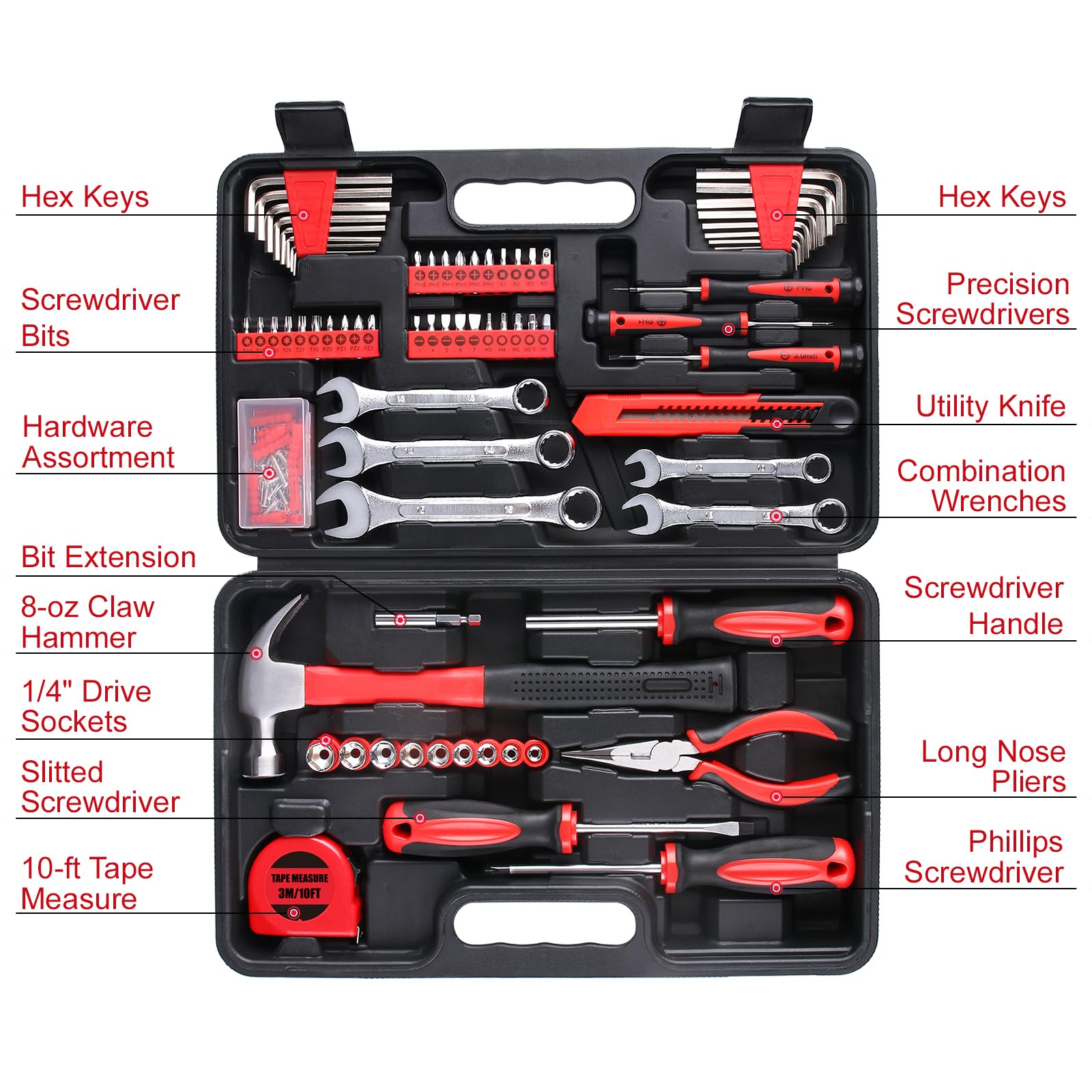 WINNER sockets, bits, and tape measure for versatile projects.