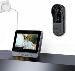 Winnes doorbell camera 1080p front view for clear doorstep visibility