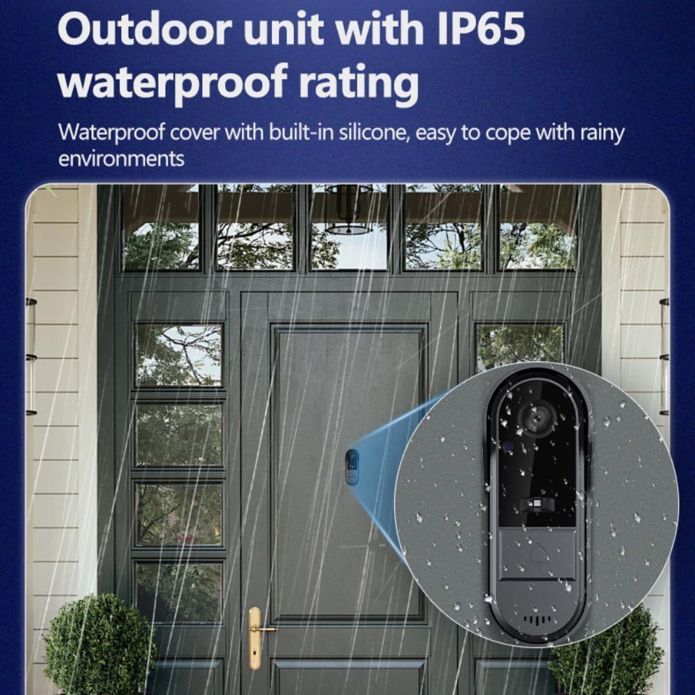 Winnes doorbell camera 170-degree wide angle captures doorway area
