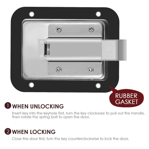 WINOMO flush mount installation on a door for space-saving security