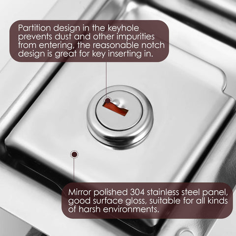 WINOMO keyway designed to resist dust and dirt accumulation