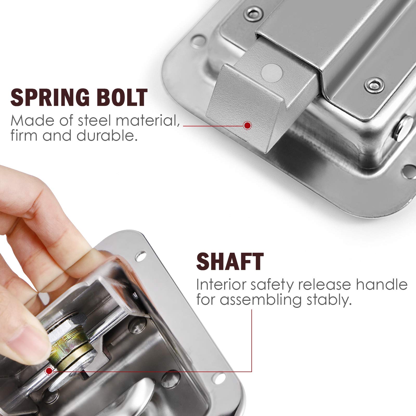 WINOMO lock face with mirror-polished finish showing rust resistance