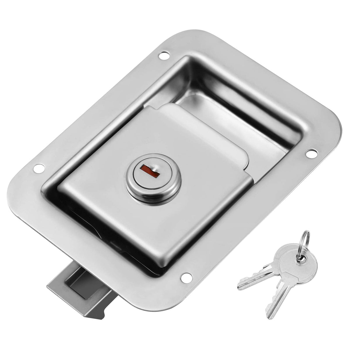 WINOMO RV trailer door lock in stainless steel paddle latch for secure storage