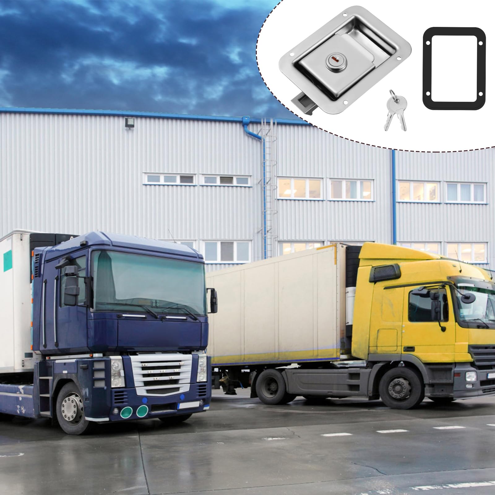 WINOMO toolbox and trailer security with rugged stainless steel construction
