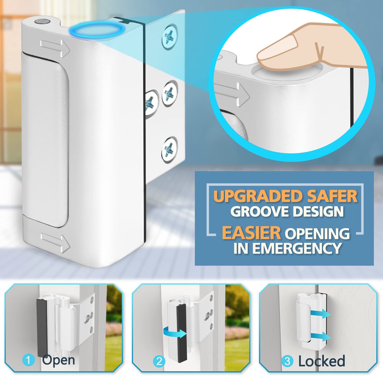 WINONLY security lock with keyless convenience for easy access during emergencies.