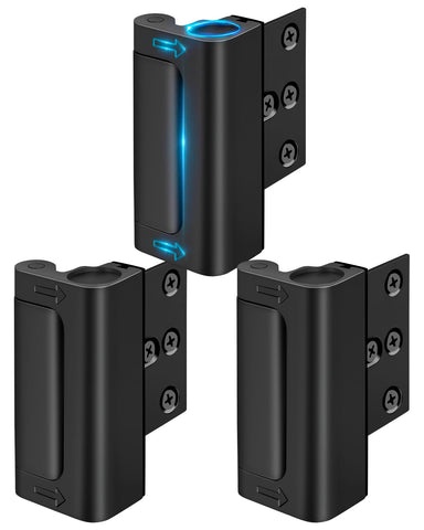 WINONLY door reinforcement lock front view shows sturdy metal construction for security