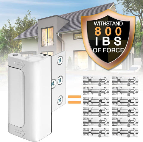 WINONLY door reinforcement lock installation shown on a frame