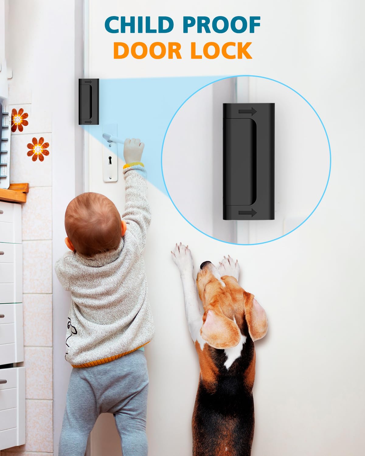 WINONLY spring-loaded childproof design prevents door openings by children