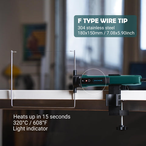 WINONS WFC0010 F-type hot wire tip enables precise narrow cuts.