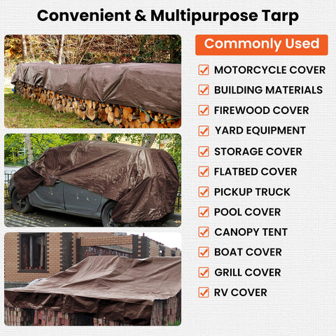 Winpull tarp multipurpose use for vehicles, roofs, pools and camping.