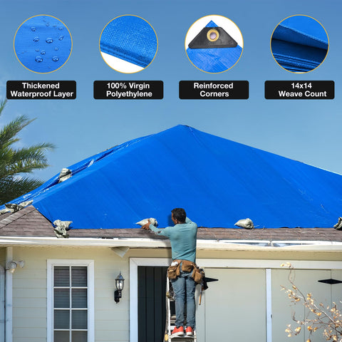 Winpull tarp UV-resistant surface safeguards items from sun