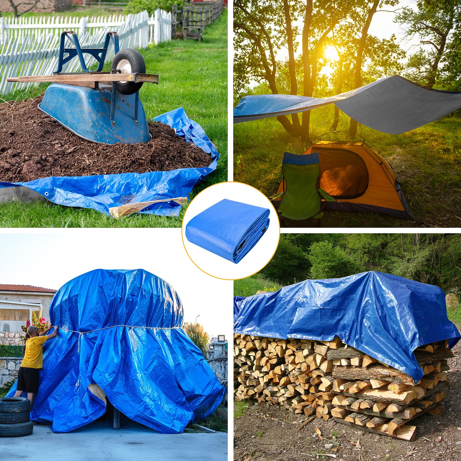 Winpull tarp protecting a boat or vehicle with a secure cover