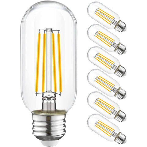 WinsaLED T45 dimmable filament bulb with clear glass creates warm ambience.
