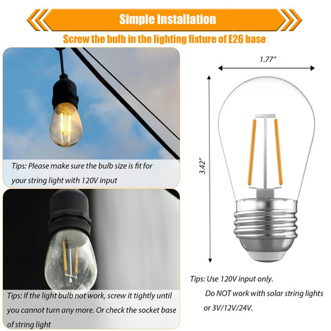 winsaLED ideal for cafe, gazebo, garden, and patio lighting