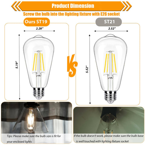 winsaLED non-dimmable bulb suitable for ceiling fans and lamps