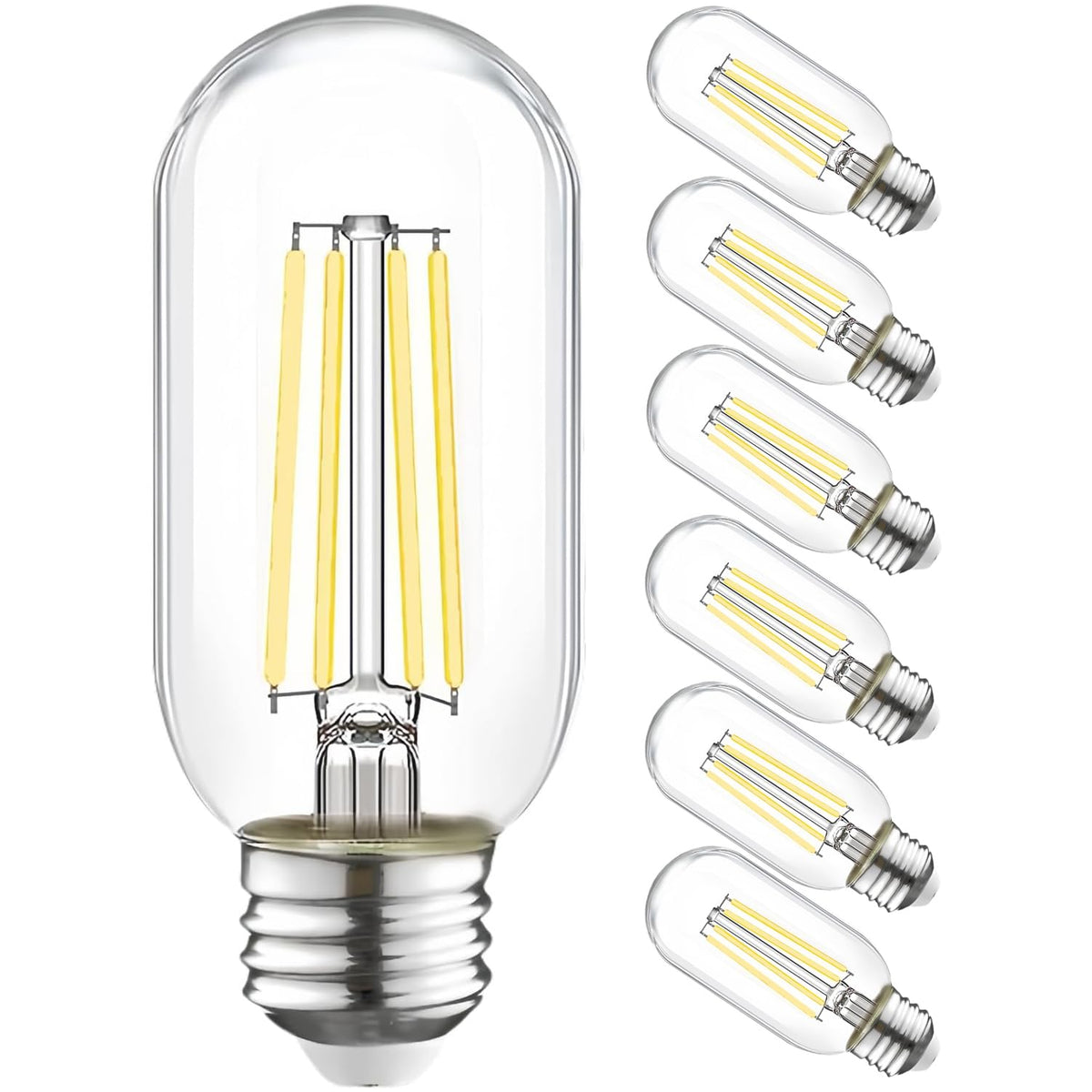 Winsaled T45 dimmable bulb front view showing daylight illumination for bright spaces