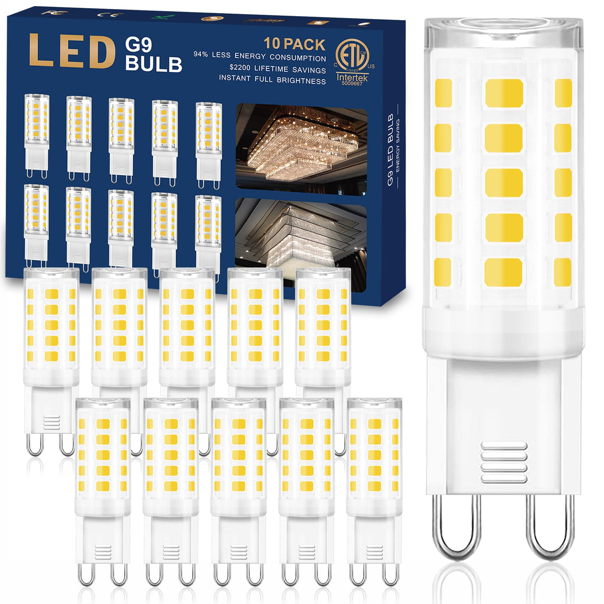 Winshine G9 LED bulb with natural daylight 4000K glow for bright spaces