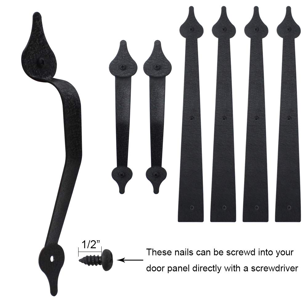 WINSOON barn gate hardware shown during assembly for curb appeal