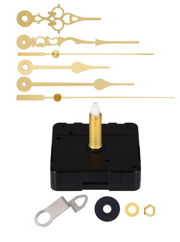 WinTaim long-shaft silent clock mechanism for thick panels, smooth operation.