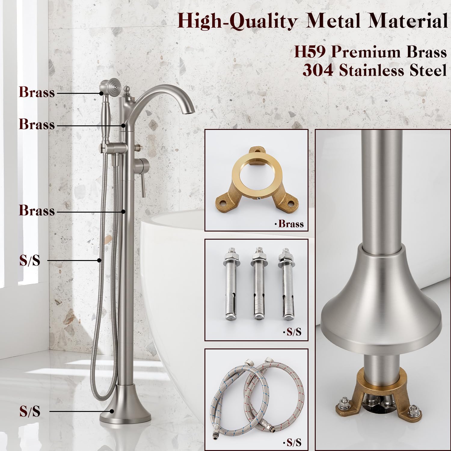 Wintap WT-9002BN 360-degree swivel spout in action for wide water reach