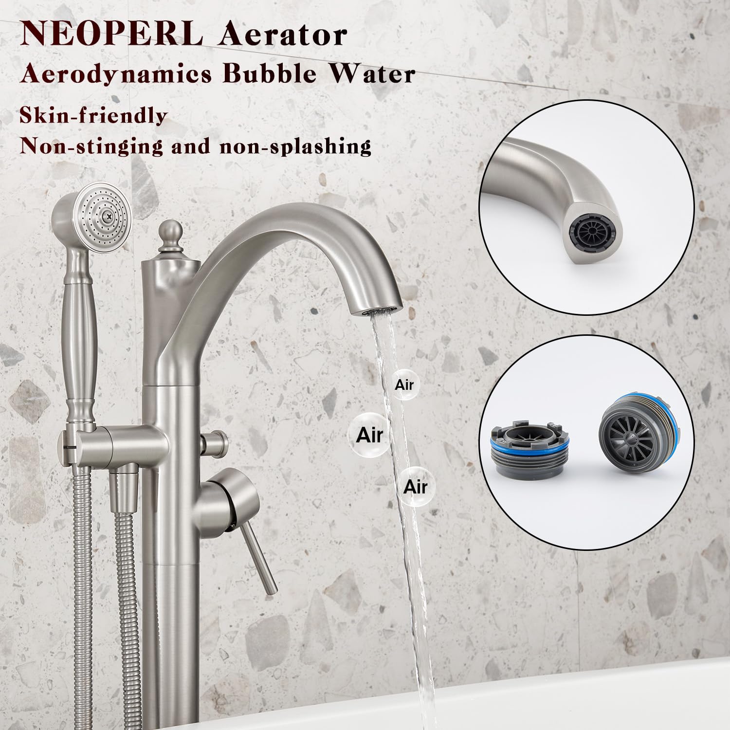 Wintap WT-9002BN customizable supply hoses tailored to installation