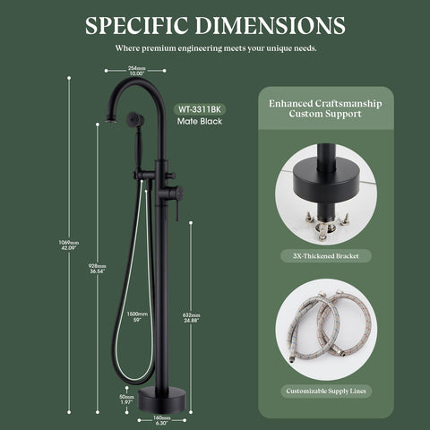 Wintap solid brass construction ensures durability and premium feel.
