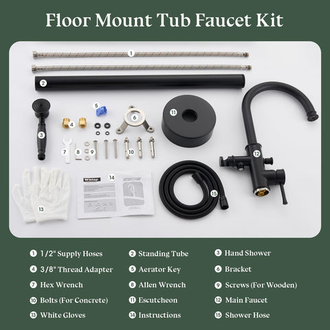 Wintap universal compatibility with 1/2 inch supply lines and 3/8 inch adapters.