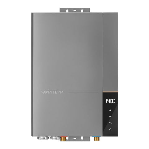WINTEMP WN36 front view shows a sleek tankless heater for reliable whole-house hot water.