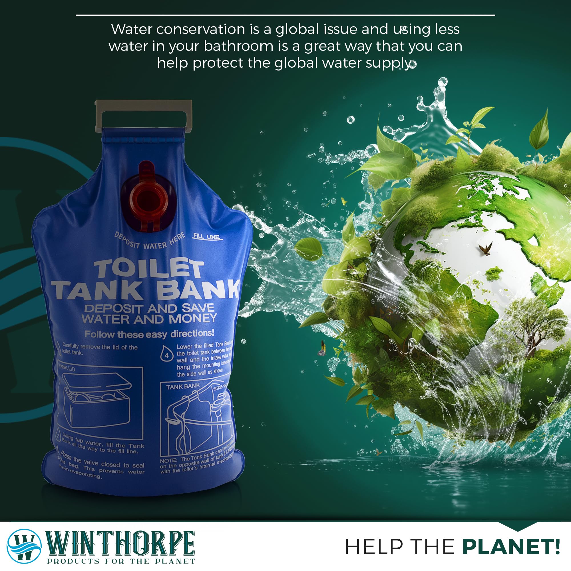 W WINTHORPE Eco-friendly water conservation aid for households.