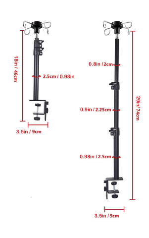Wintopro telescoping height rod adjusts from 14 to 28 inches for comfortable operation.