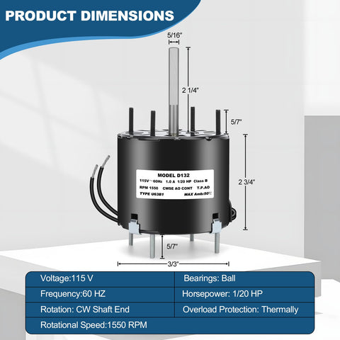 WINWEITGO D132 161M08 offers smooth performance for steady rotation in equipment.
