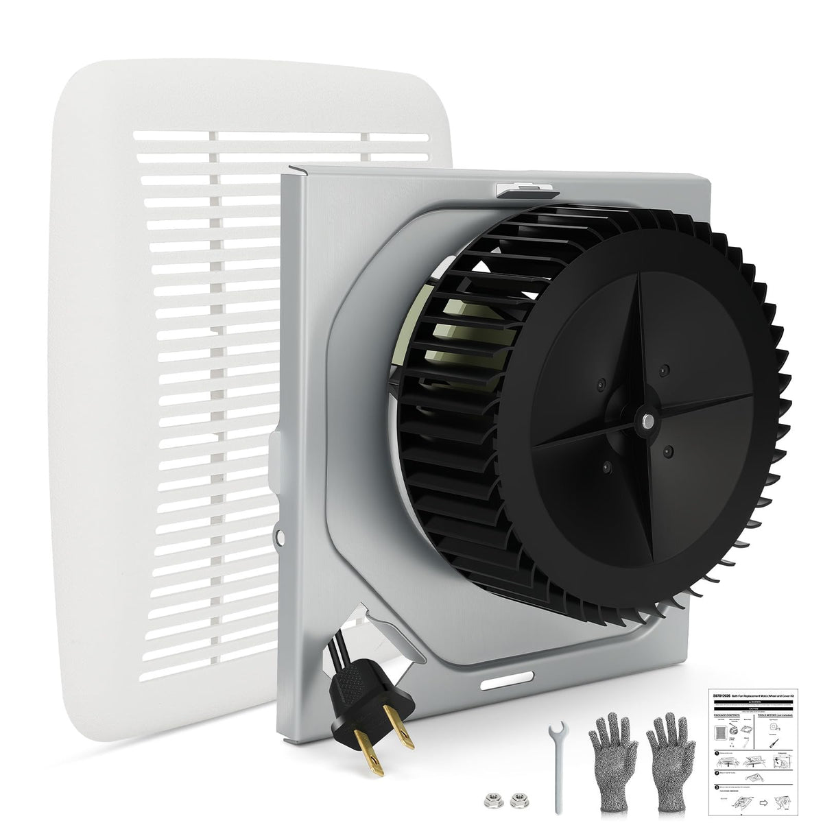 WINWEITGO 696N-R02 front view shows compact, quiet air movement for baths.