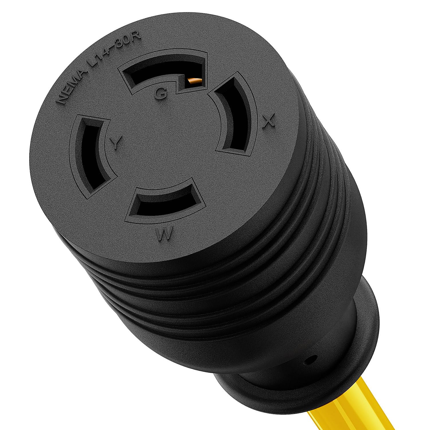 WINXUS L14-30R female receptacle ready for generator connection