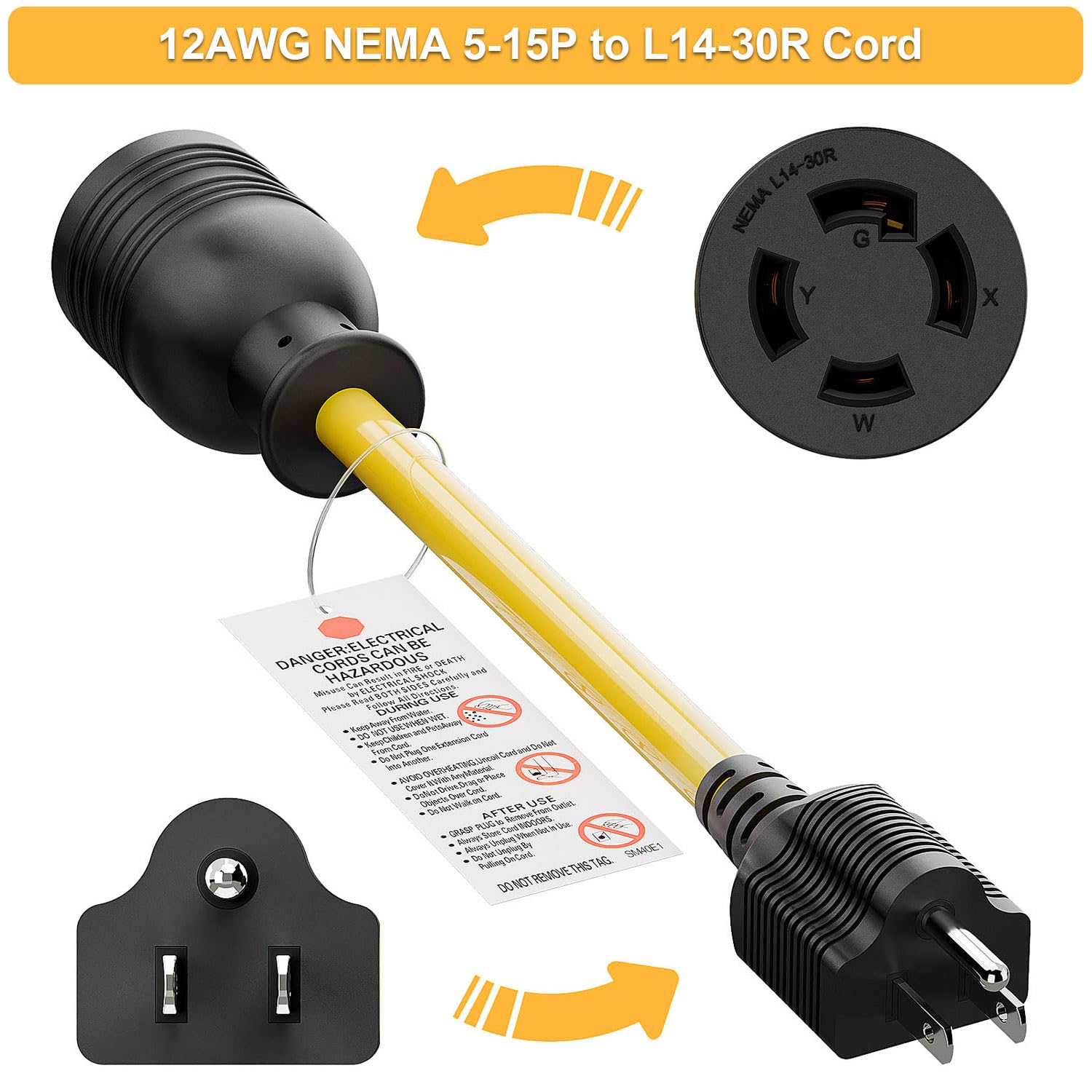 WINXUS STW 12AWG four-conductor cable construction detail