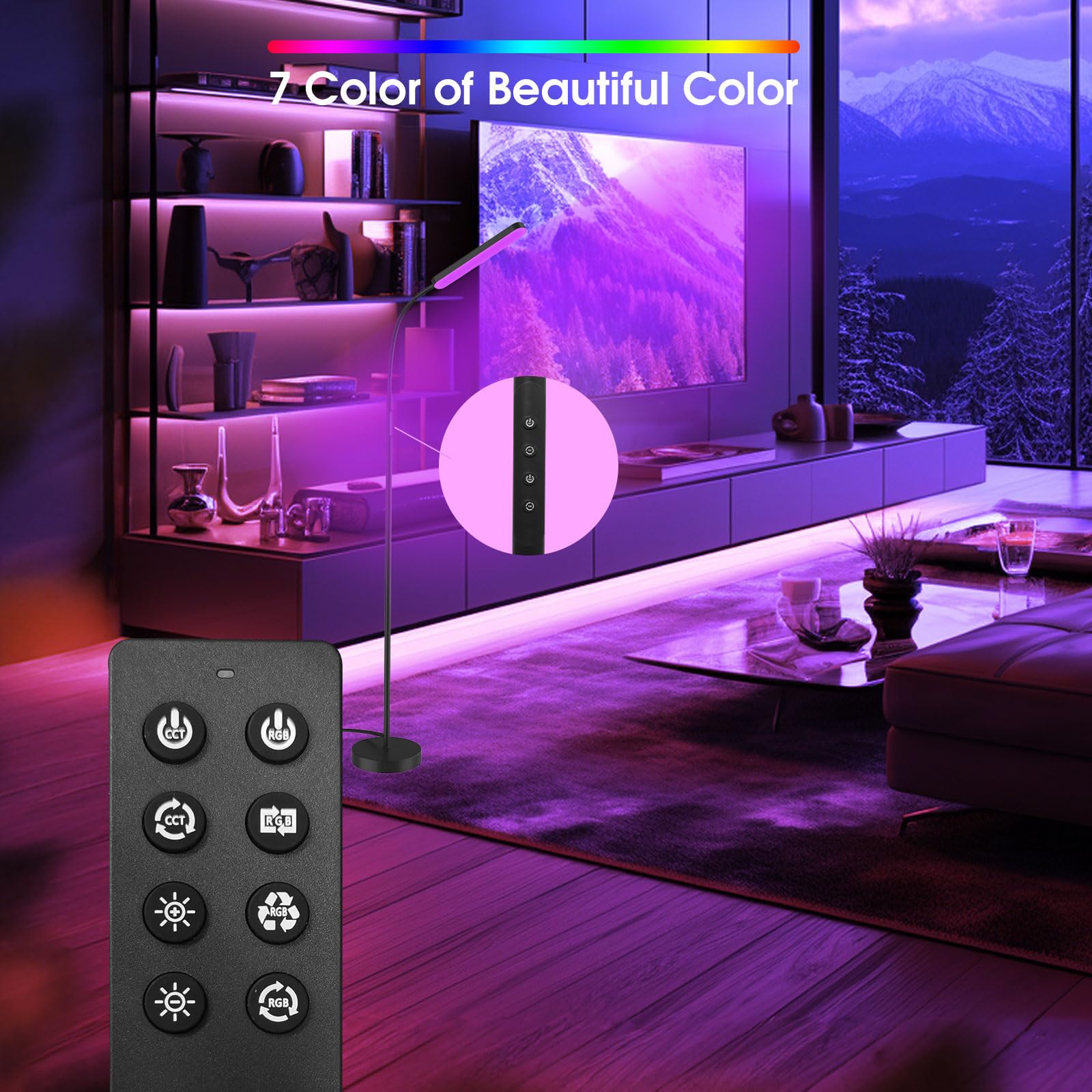 Wio-Mio dimmable LED lamp with 1000 lumens for clear reading light