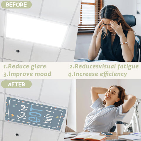 Wiooffen boho rainbow design light filter brightens spaces while reducing glare.