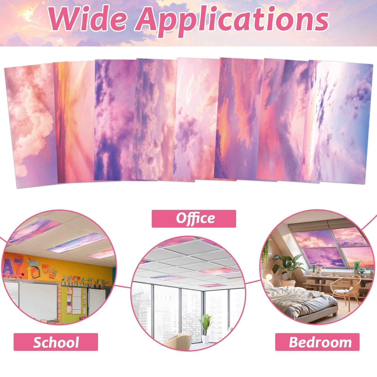 Classroom ambience with softer lighting from Wiooffen Sunset covers.