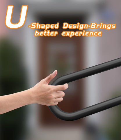 WIPHANY matte black finish handrail with smooth grip