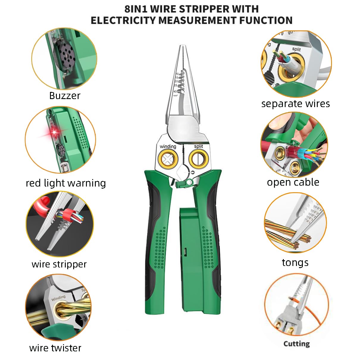Wire Strippers Twister with replaceable blade for easy maintenance