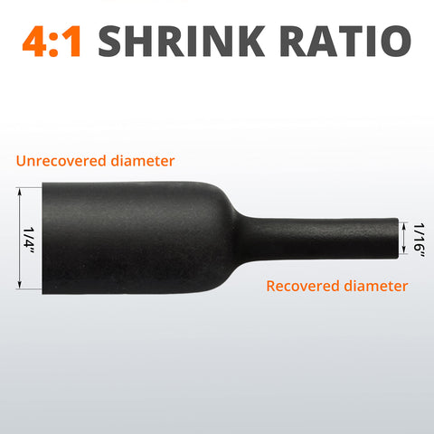 Wirefy marine-grade heat shrink tubing resists corrosion in tough environments.