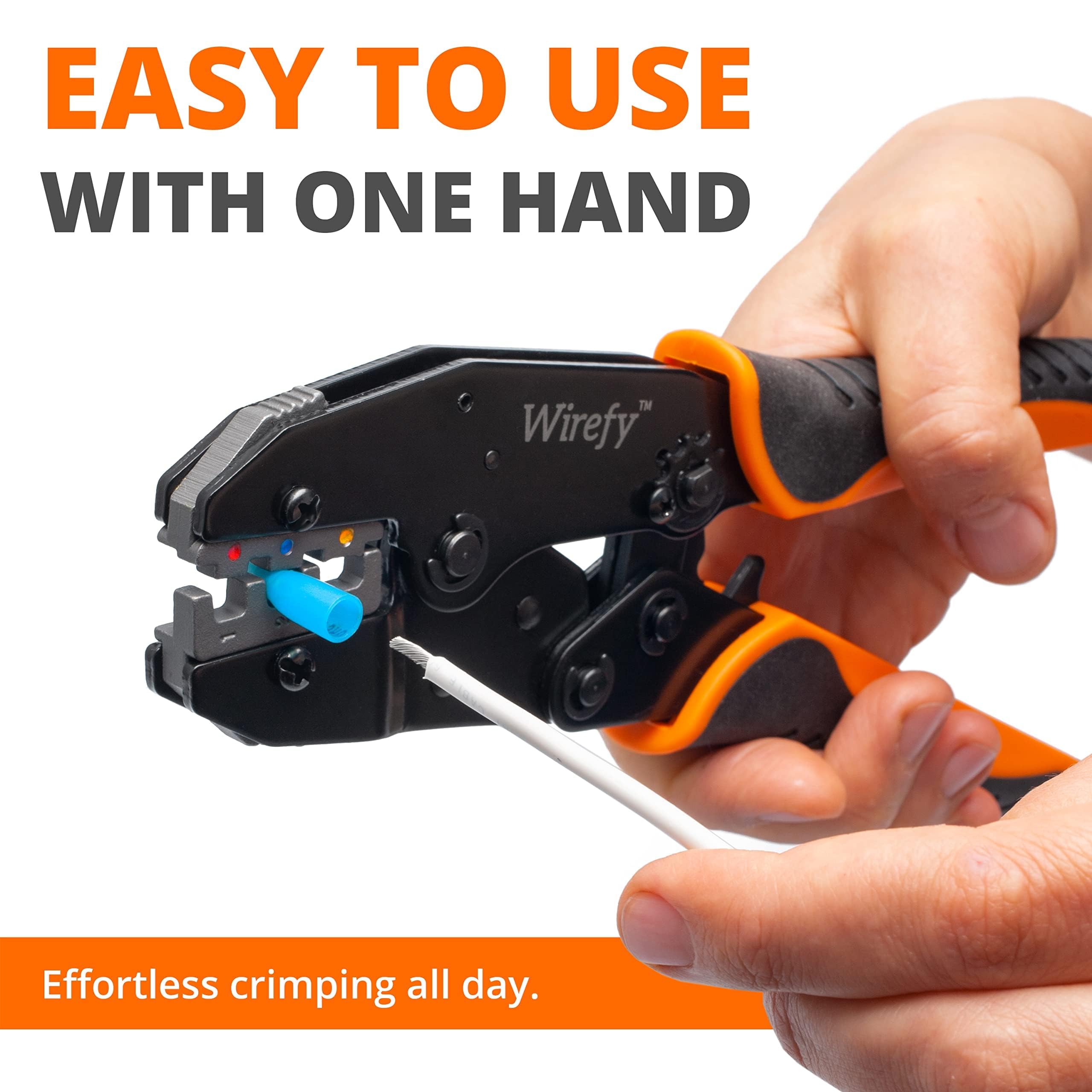 Quick-release lever on Wirefy tool for faster setup