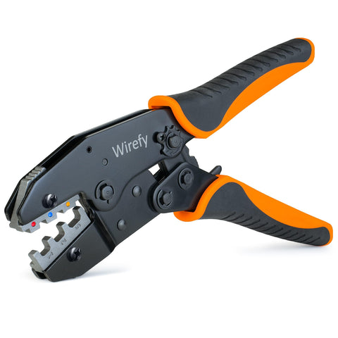Wirefy wire crimping tool with heat shrink for precise crimps