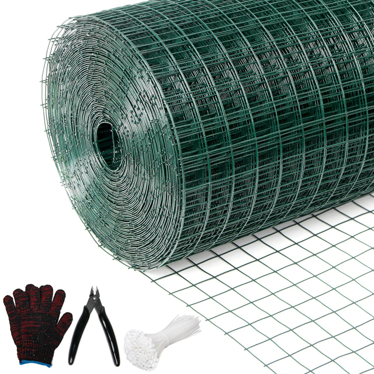 Wirewonders hardware cloth roll in green view for durable garden fencing