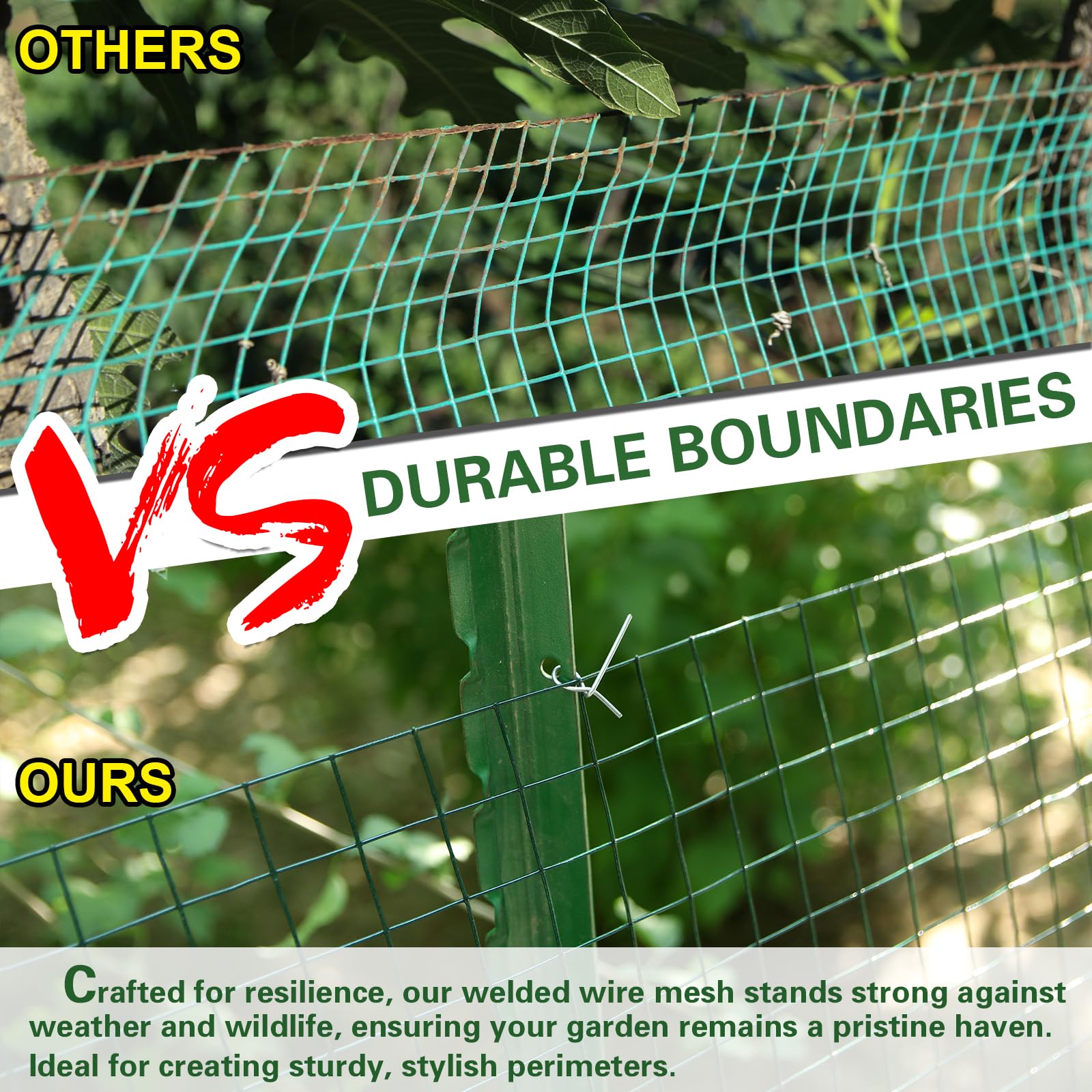 Wirewonders snake and raccoon defense in yard application